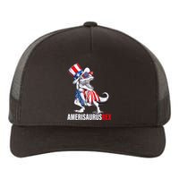 4th Of July T Rex Dinosaur Amerisaurus Rex Yupoong Adult 5-Panel Trucker Hat