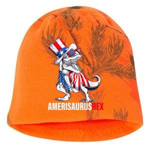 4th Of July T Rex Dinosaur Amerisaurus Rex Kati - Camo Knit Beanie