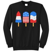 4th Of July Ice Pops Red White Blue American Flag Patriotic Sweatshirt