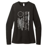 4th of July 1776 Patriotic  USA Flag Womens CVC Long Sleeve Shirt