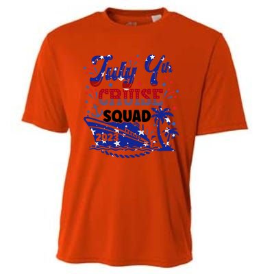 4Th Of July Cruise Squad Matching Vacation Cruise Ship Gift Cooling Performance Crew T-Shirt