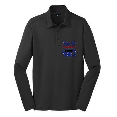 4Th Of July Cruise Squad Matching Vacation Cruise Ship Gift Silk Touch Performance Long Sleeve Polo