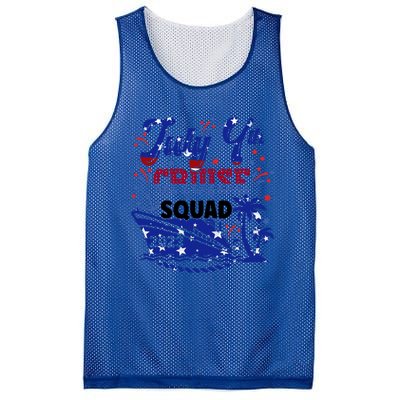 4Th Of July Cruise Squad Matching Vacation Cruise Ship Gift Mesh Reversible Basketball Jersey Tank