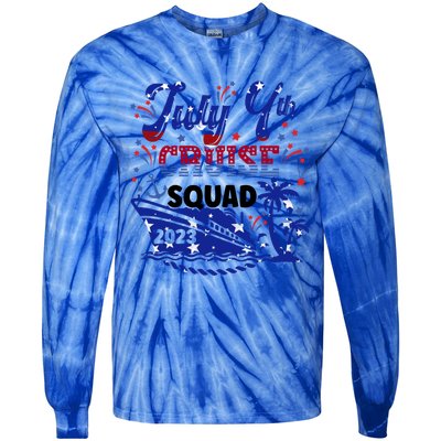 4Th Of July Cruise Squad Matching Vacation Cruise Ship Gift Tie-Dye Long Sleeve Shirt