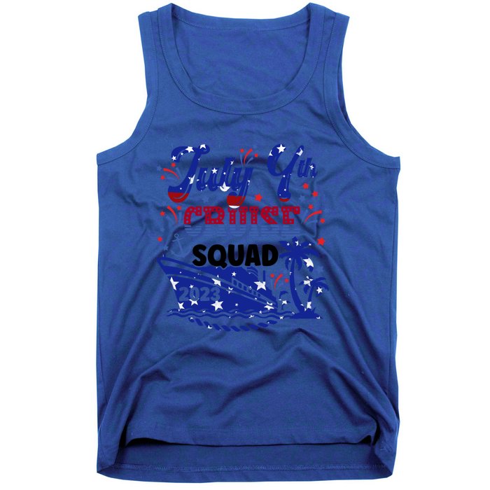 4Th Of July Cruise Squad Matching Vacation Cruise Ship Gift Tank Top