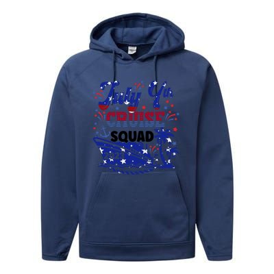 4Th Of July Cruise Squad Matching Vacation Cruise Ship Gift Performance Fleece Hoodie