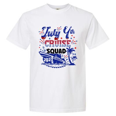 4Th Of July Cruise Squad Matching Vacation Cruise Ship Gift Garment-Dyed Heavyweight T-Shirt