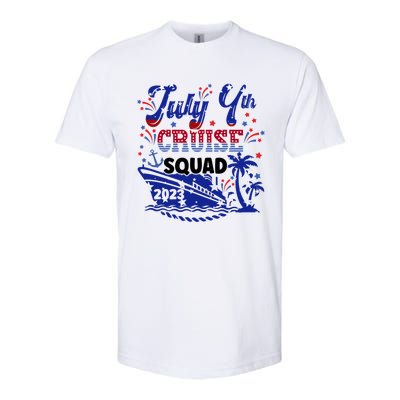 4Th Of July Cruise Squad Matching Vacation Cruise Ship Gift Softstyle CVC T-Shirt