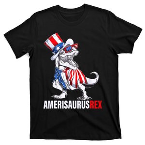 4th Of July T Rex Dinosaur Amerisaurus Rex T-Shirt