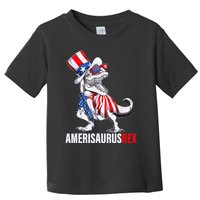 4th Of July T Rex Dinosaur Amerisaurus Rex Toddler T-Shirt