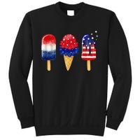 4th of July Popsicle American Flag Patriotic Summer Sweatshirt