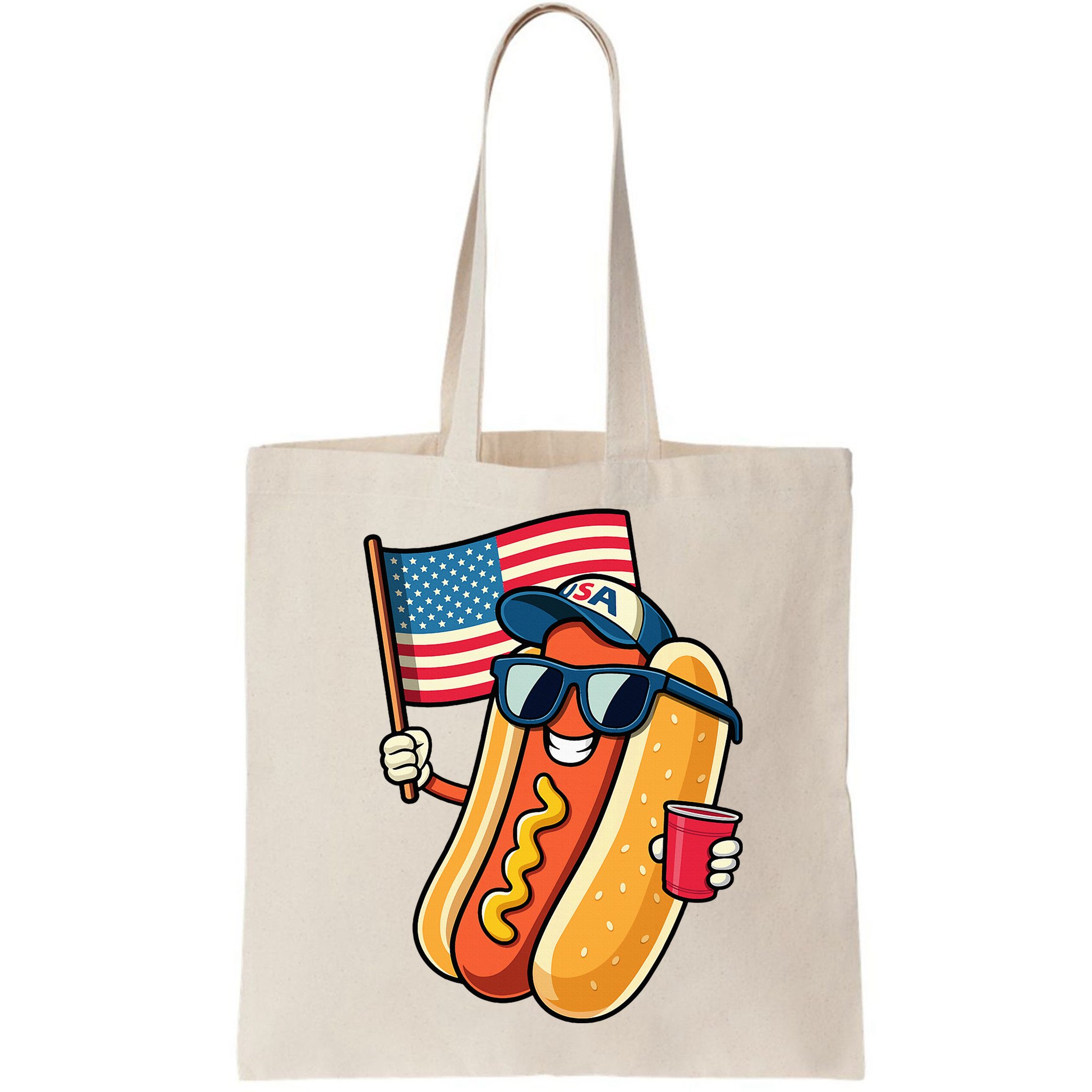 4th Of July Hotdog Funny Fourth Of July Patriotic Bag