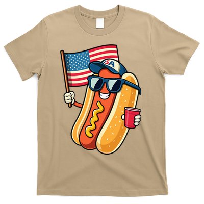 4th Of July Hotdog Funny Fourth Of July Patriotic T-Shirt