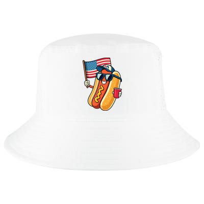 4th Of July Hotdog Funny Fourth Of July Patriotic Cool Comfort Performance Bucket Hat