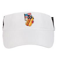 4th Of July Hotdog Funny Fourth Of July Patriotic Adult Drive Performance Visor