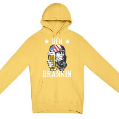 4th Of July Tee Ben Drankin Gift Premium Pullover Hoodie