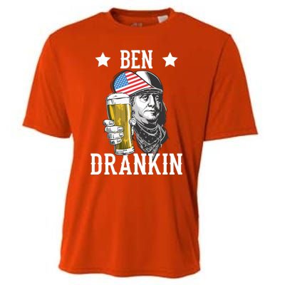 4th Of July Tee Ben Drankin Gift Cooling Performance Crew T-Shirt