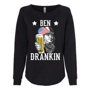 4th Of July Tee Ben Drankin Gift Womens California Wash Sweatshirt