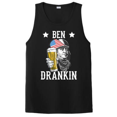 4th Of July Tee Ben Drankin Gift PosiCharge Competitor Tank