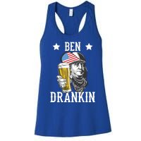 4th Of July Tee Ben Drankin Gift Women's Racerback Tank