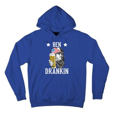 4th Of July Tee Ben Drankin Gift Tall Hoodie