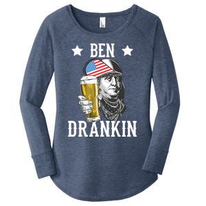 4th Of July Tee Ben Drankin Gift Women's Perfect Tri Tunic Long Sleeve Shirt