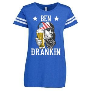 4th Of July Tee Ben Drankin Gift Enza Ladies Jersey Football T-Shirt