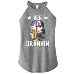 4th Of July Tee Ben Drankin Gift Women's Perfect Tri Rocker Tank