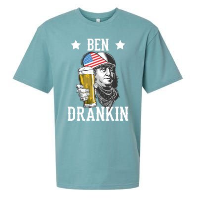 4th Of July Tee Ben Drankin Gift Sueded Cloud Jersey T-Shirt