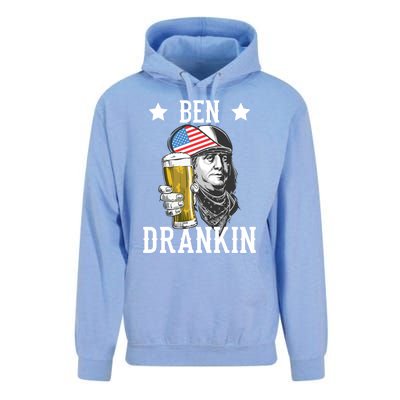 4th Of July Tee Ben Drankin Gift Unisex Surf Hoodie