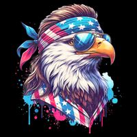 4th Of July Patriotic Funny Eagle July 4th Usa Murica Drawstring Bag