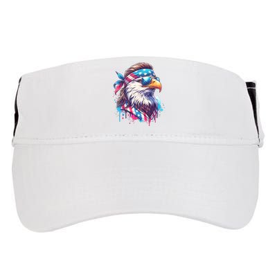 4th Of July Patriotic Funny Eagle July 4th Usa Murica Adult Drive Performance Visor
