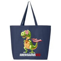 4th of July Dinosaur Amerisaurus T Rex Funny 25L Jumbo Tote