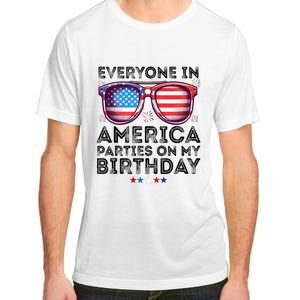 4th Of July 2024 Everyone In America Parties On My Birthday Adult ChromaSoft Performance T-Shirt