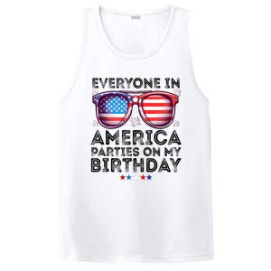 4th Of July 2024 Everyone In America Parties On My Birthday PosiCharge Competitor Tank