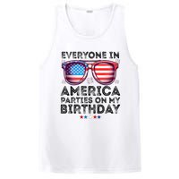 4th Of July 2024 Everyone In America Parties On My Birthday PosiCharge Competitor Tank