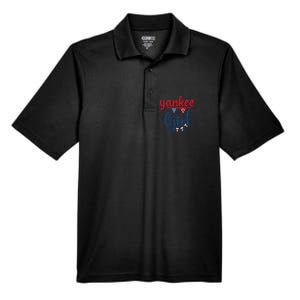 4th Of July Yankee American Flag Fourth Of July Men's Origin Performance Pique Polo