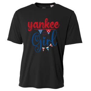 4th Of July Yankee American Flag Fourth Of July Cooling Performance Crew T-Shirt