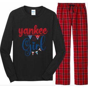 4th Of July Yankee American Flag Fourth Of July Long Sleeve Pajama Set