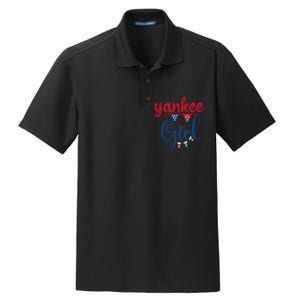 4th Of July Yankee American Flag Fourth Of July Dry Zone Grid Polo