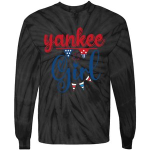 4th Of July Yankee American Flag Fourth Of July Tie-Dye Long Sleeve Shirt