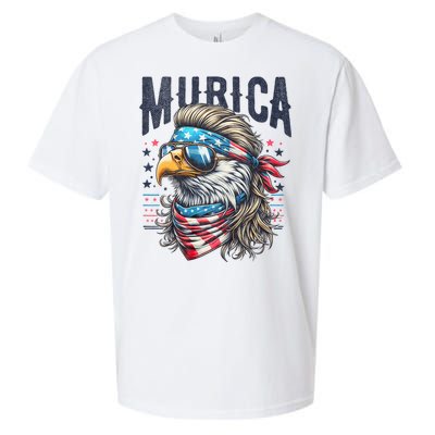 4th Of July Patriotic Funny Eagle July 4th Usa Murica Sueded Cloud Jersey T-Shirt