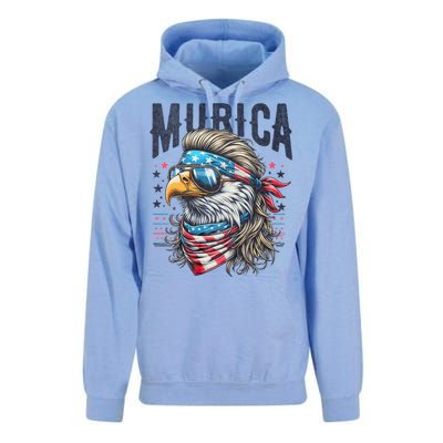 4th Of July Patriotic Funny Eagle July 4th Usa Murica Unisex Surf Hoodie