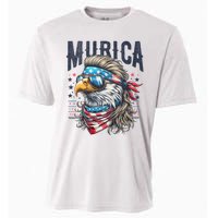 4th Of July Patriotic Funny Eagle July 4th Usa Murica Cooling Performance Crew T-Shirt