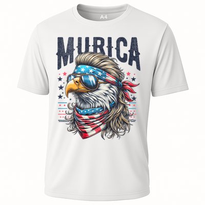 4th Of July Patriotic Funny Eagle July 4th Usa Murica Cooling Performance Crew T-Shirt