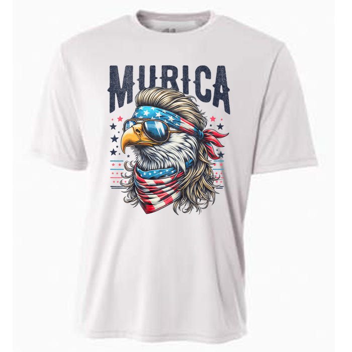 4th Of July Patriotic Funny Eagle July 4th Usa Murica Cooling Performance Crew T-Shirt