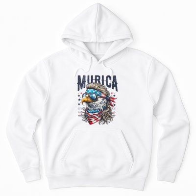 4th Of July Patriotic Funny Eagle July 4th Usa Murica Hoodie