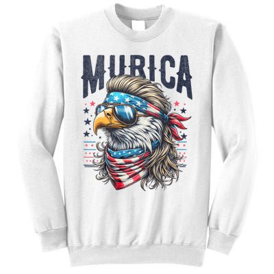 4th Of July Patriotic Funny Eagle July 4th Usa Murica Sweatshirt