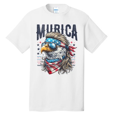 4th Of July Patriotic Funny Eagle July 4th Usa Murica Tall T-Shirt