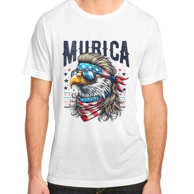 4th Of July Patriotic Funny Eagle July 4th Usa Murica Adult ChromaSoft Performance T-Shirt